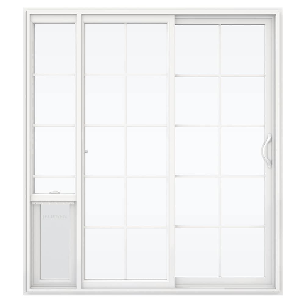 JELD-WEN 72-in x 80-in Vinyl Sliding, Right-hand sliding – primary product view