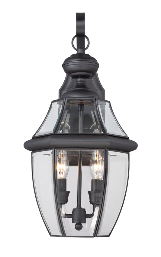 Portfolio Brayden 20.25-in H Matte Black Outdoor Wall Lantern, Candelabra Base (E-12), 2-Light