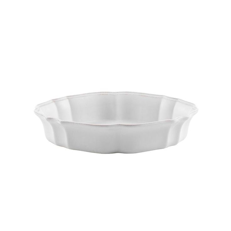 Impressions 13.5 in. 92 fl. oz. White Stoneware Baker