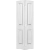 Masonite Traditional 36-in x 80-in Primed 2-Panel Square Molded Composite Bifold Door, Hardware Included