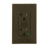 20 Amp 125-Volt Duplex SmarTest Self-Test SmartlockPro Tamper Resistant GFCI Outlet, Light Almond - Super Arbor