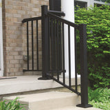 Freedom 2.5-in x 2.5-in x 5-ft Matte Black Aluminum Deck Post