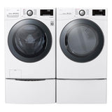 LG TurboSteam Smart Wi-Fi Enabled 7.4-cu ft Stackable Steam Cycle Electric Dryer (Black Steel) ENERGY STAR - Super Arbor