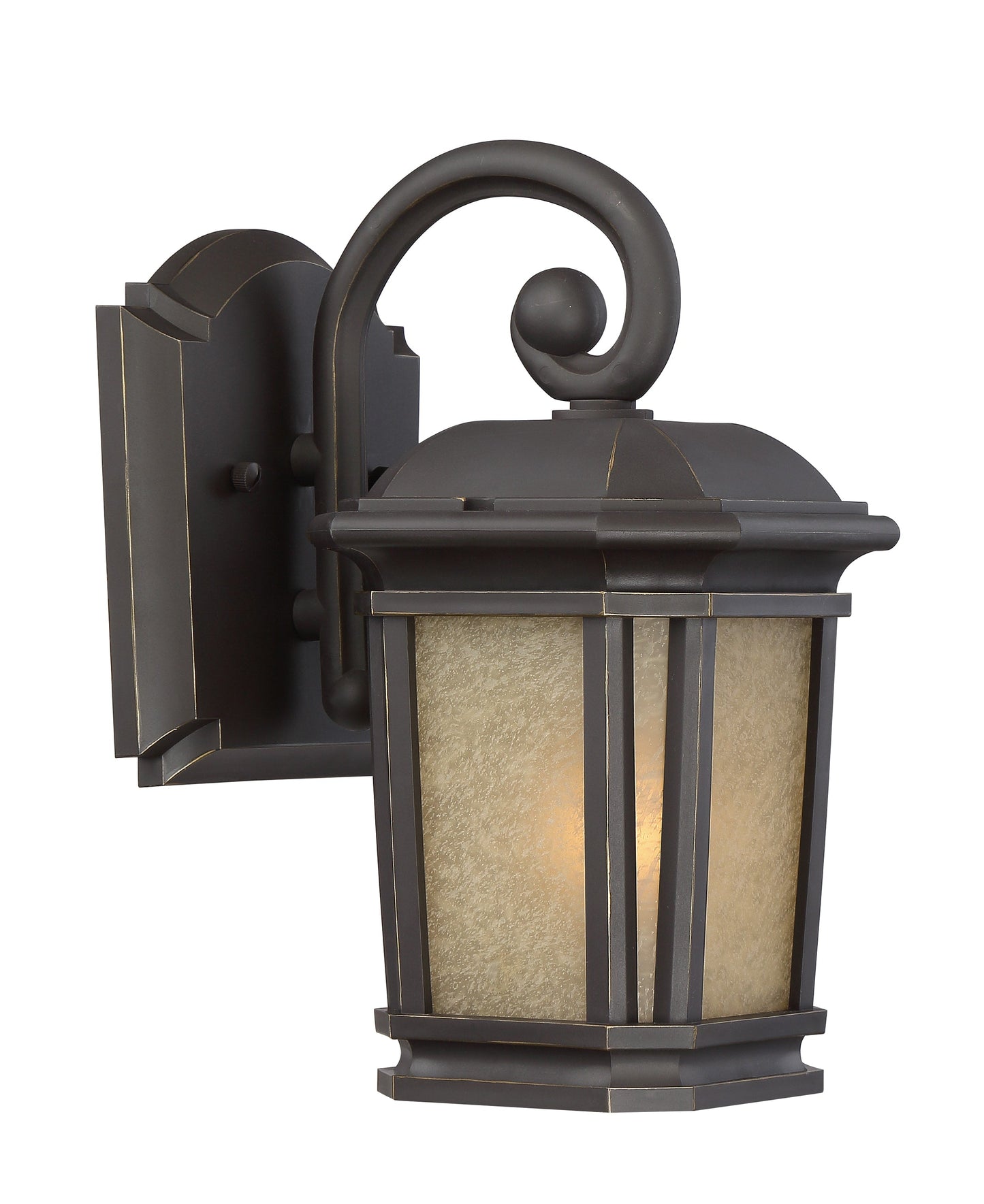 Quoizel Corrigan 11-in H Bronze Outdoor Wall Lantern, Medium Base (E-26)