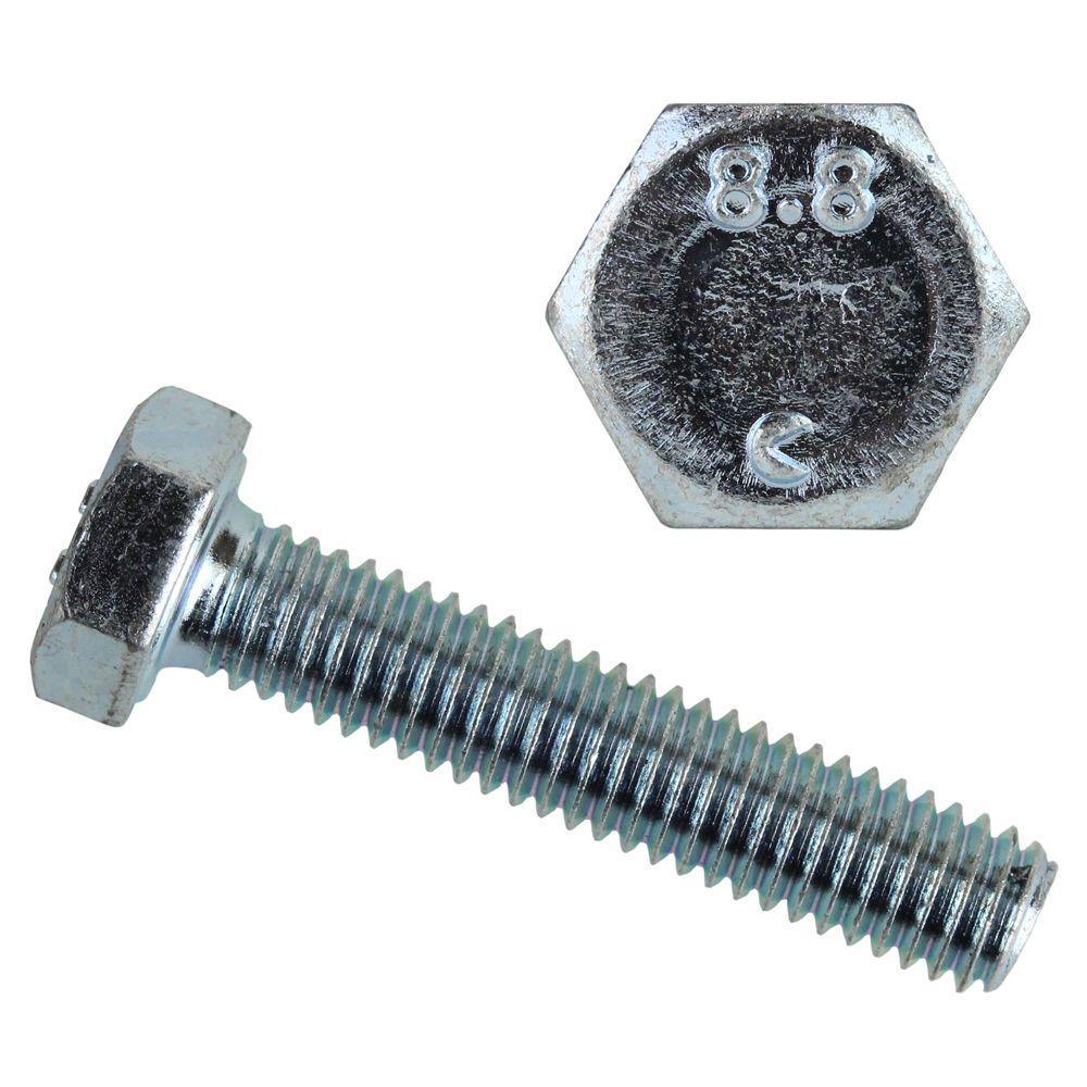 M12-1.75 x 30 Mm Zinc Plated Hex Bolt - Super Arbor