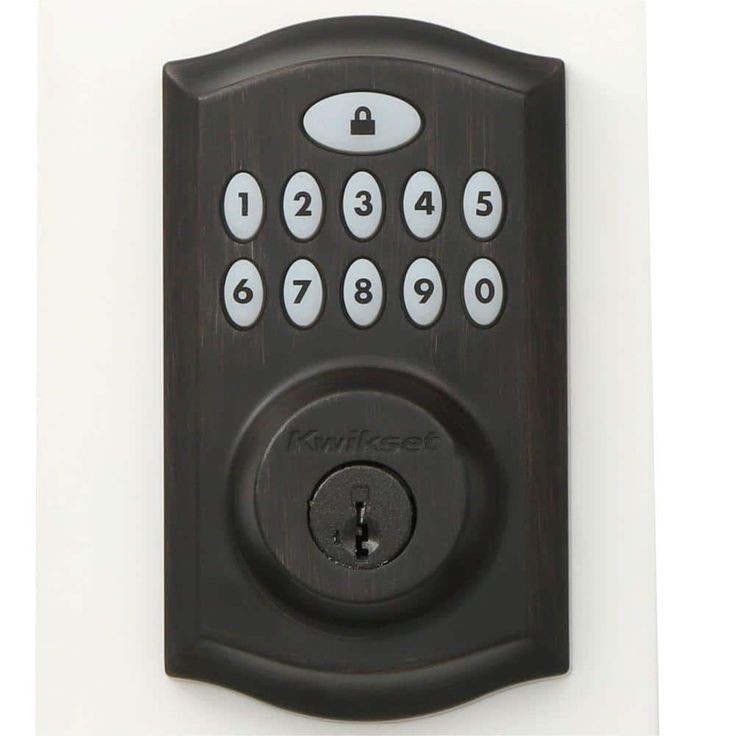 SmartCode 913 Touchpad Venetian Bronze Single Cylinder Electronic Deadbolt with Avalon Handleset and Tustin Lever