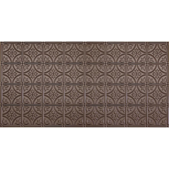 Dimensions 4-ft x 2-ft Bronze Polystyrene Surface-mount Ceiling Tile (1-Pack, 8-sq ft / Case)