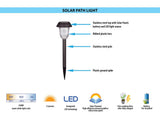 Portfolio 4x Brighter 4.8-Lumen Stainless Steel Solar Integrated LED Path Light, 11.5-in Height