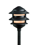 Portfolio 11-Watt Black Low Voltage Path Light, 90 Lumens, 2700K