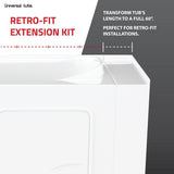 HD Series 26 in. x 46 in. Right Drain Quick Fill Walk-In Soaking Bathtub in White - Super Arbor