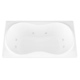 Star 6 ft. Rectangular Drop-in Whirlpool Bathtub in White - Super Arbor