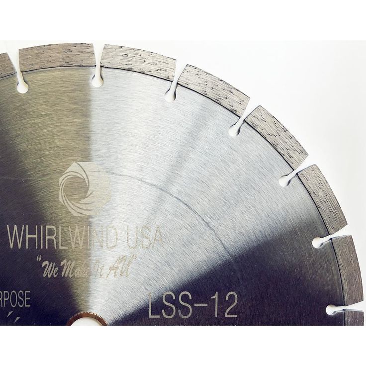 Whirlwind USA 12 in. 20-Teeth Segmented Diamond Blade for Dry or Wet Cutting Concrete, Stone, Brick and Masonry