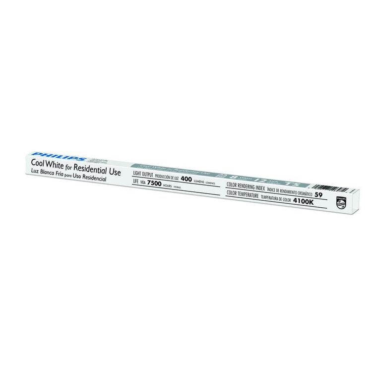 Philips 8-Watt 12 in. Linear T5 Fluorescent Tube Light Bulb Cool White (4100K)
