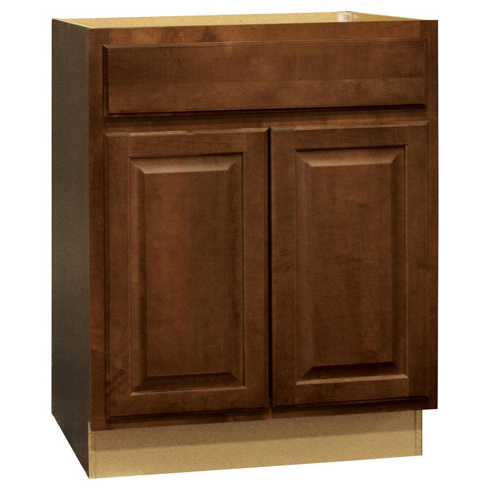 Hampton Assembled 24 x 34.5 x 21 in. Bathroom Vanity Base Cabinet in Natural Hickory