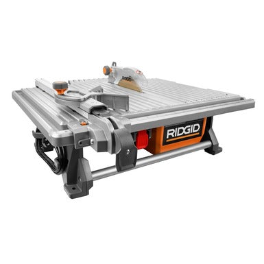 RIDGID 6.5 Amp 7 in. Table Top Wet Tile Saw with Bonus Stand and Blade