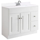 Wyndham 30 in. W x 18 in. D Unassembled Bath Vanity Cabinet Only in White Semi-Gloss