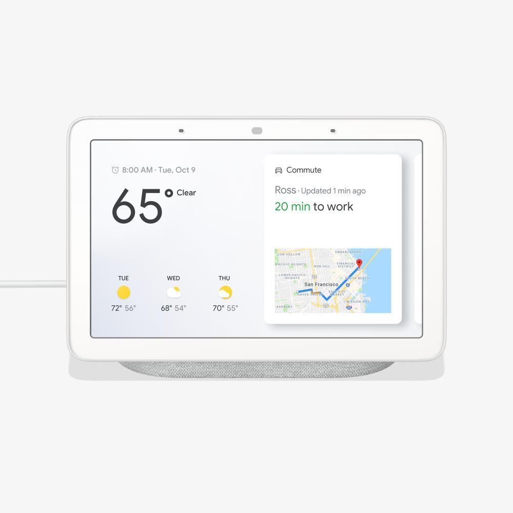 Nest Hub Chalk + Nest Learning Thermostat 3rd Gen in White - Super Arbor