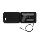 1-Gun Black Portable Travel Dial Lock Gun Safe, Black - Super Arbor