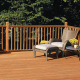4 in. x 4 in. x 4-1/2 ft. Cedar Double V-Groove Deck Post - Super Arbor
