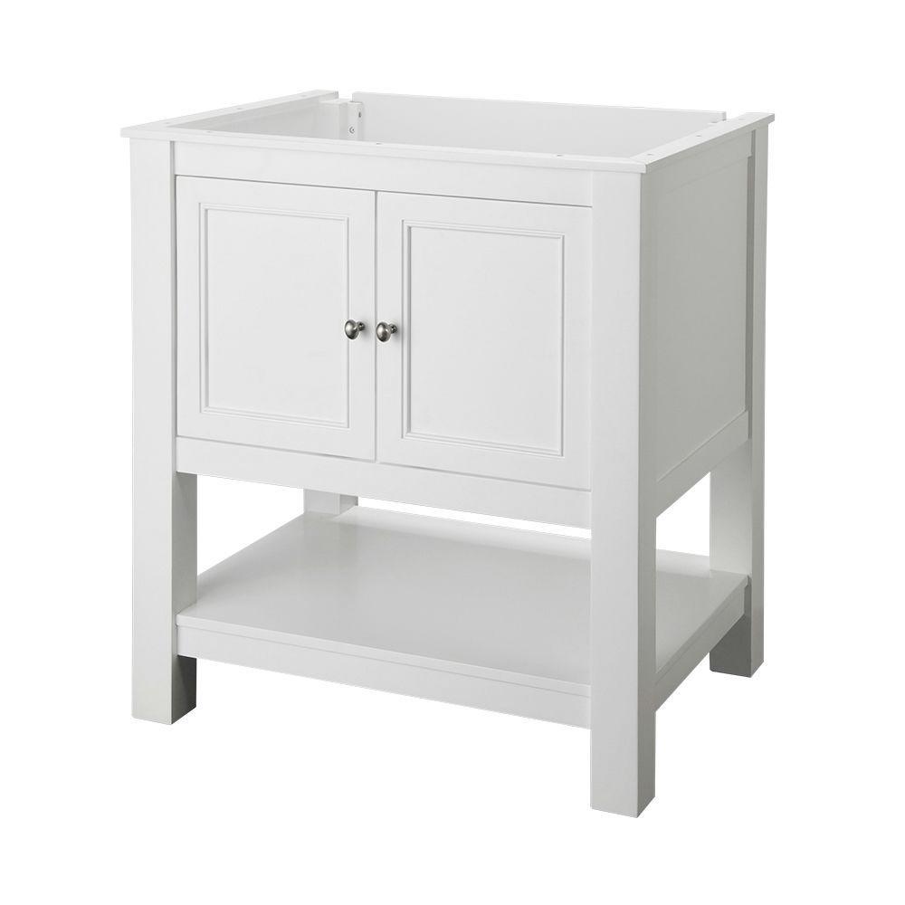 Gazette 24 in. W x 21-3/4 in. D Bath Vanity Cabinet Only in White - Super Arbor