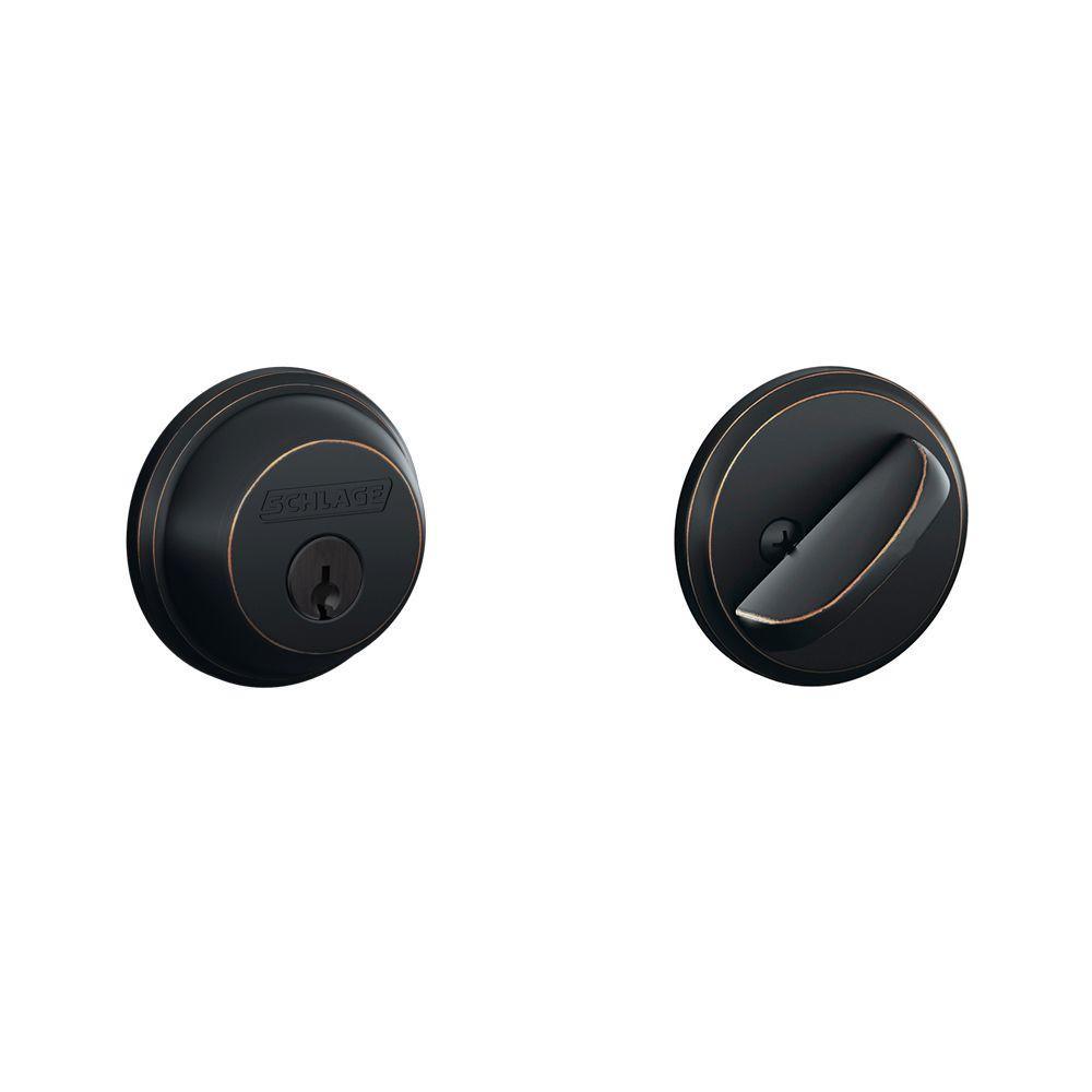 Aged Bronze Single Cylinder Deadbolt - Super Arbor