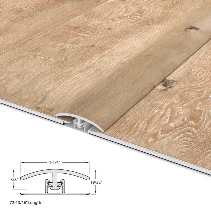 CALI 1.25-in x 72.83-in Seaboard Oak Vinyl Floor T-Moulding