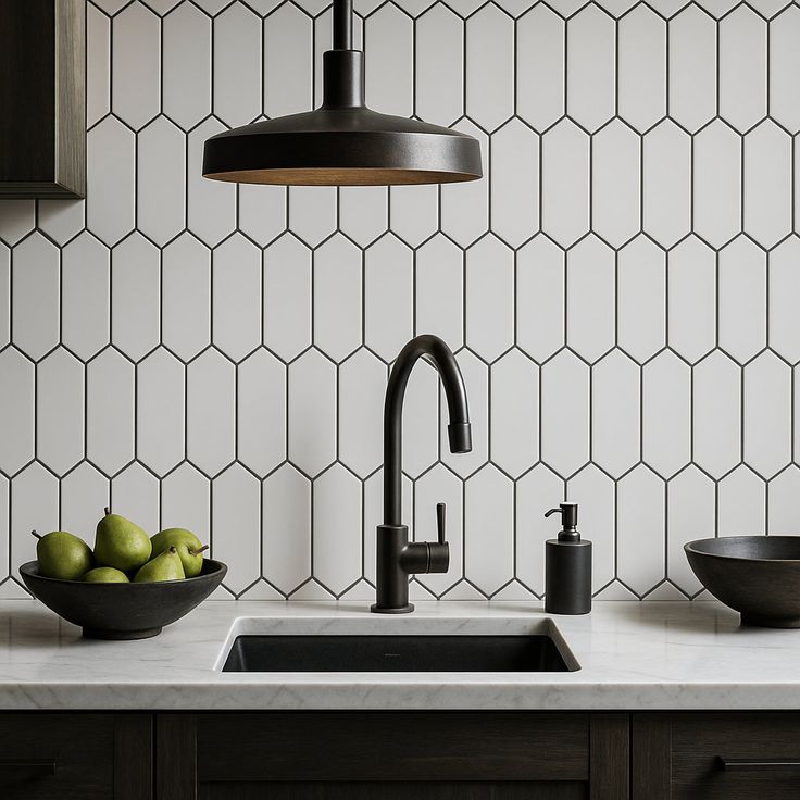 Adessi White Picket Ceramic Tile - 4 x 12 Matte Finish