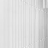 Colorplay Fluted White 4.5x18 3D Crackled Glossy Ceramic Tile