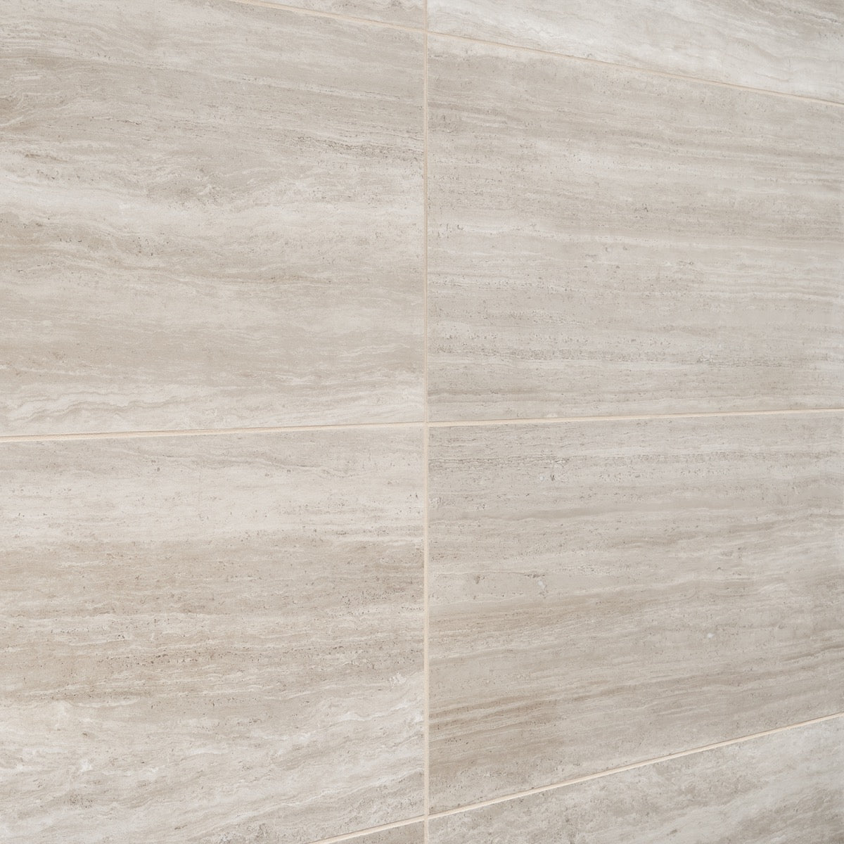 Nashville Taupe Beige 12x24 Travertine Look Matte Porcelain Tile