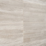 Nashville Taupe Beige 12x24 Travertine Look Matte Porcelain Tile