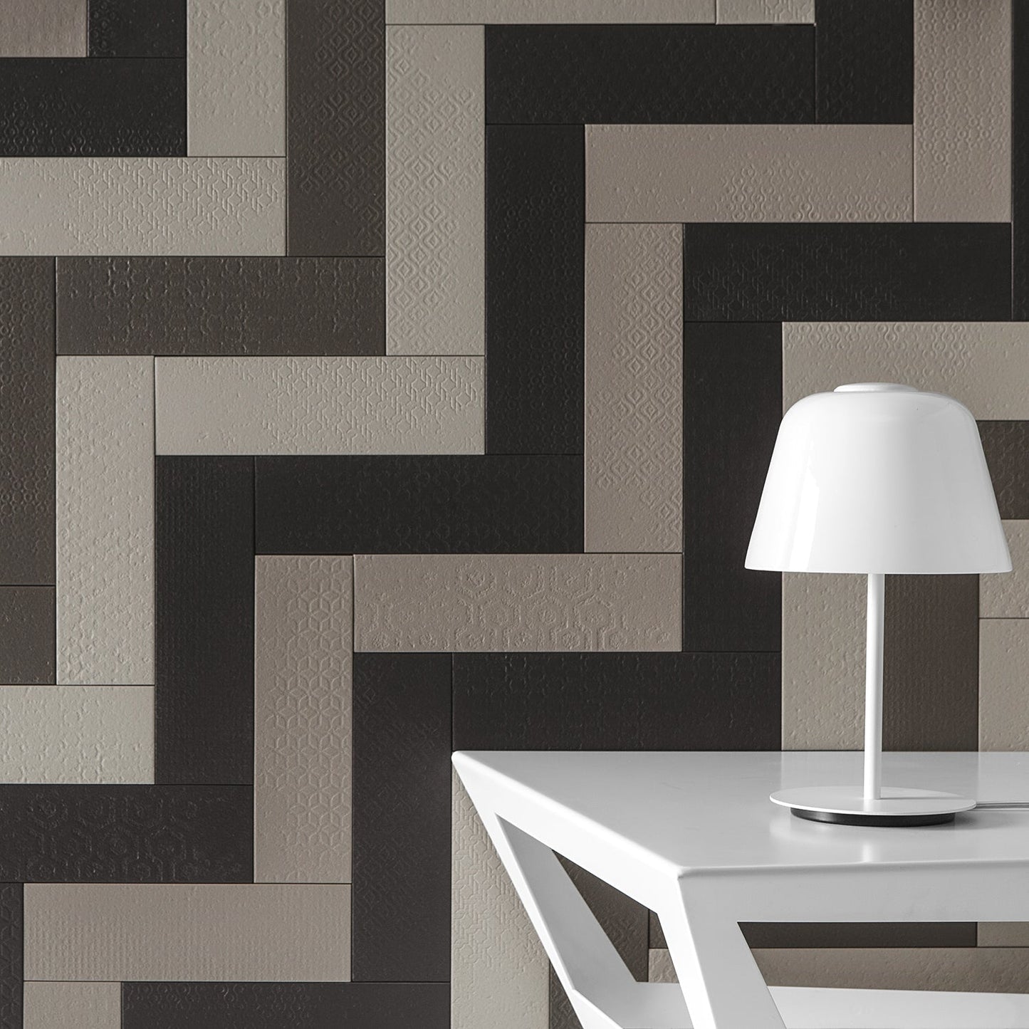 Tessuto Carbone Black Matte Porcelain Subway Tile 4x12