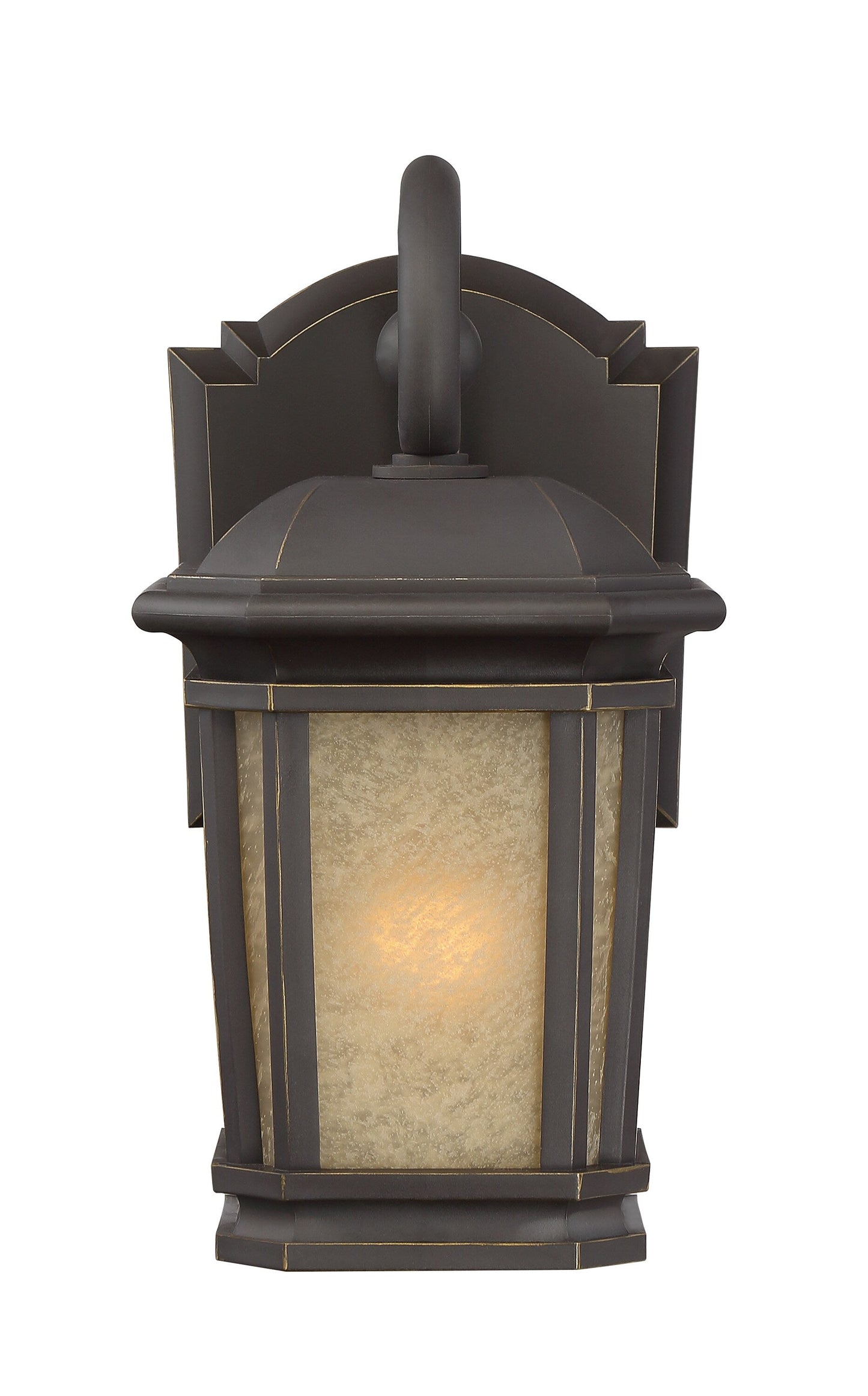 Quoizel Corrigan 11-in H Bronze Outdoor Wall Lantern, Medium Base (E-26)