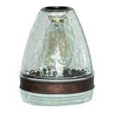 Portfolio 7.5-in H x 6-in W Clear Textured Glass Bell Pendant Light Shade