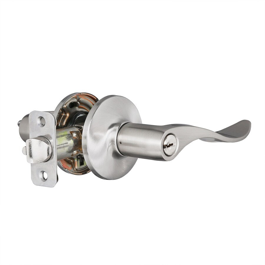 Gatehouse Olivia Satin Nickel Universal Keyed Entry Door Handle