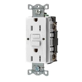 Hubbell White 15-Amp Decorator GFCI Residential/Commercial Outlet - Hardwarestore Delivery