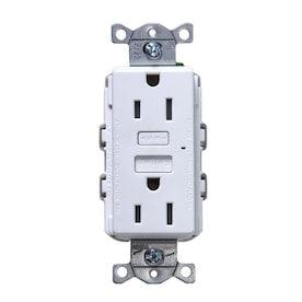 Hubbell White 15-Amp Decorator GFCI Residential/Commercial Outlet - Hardwarestore Delivery