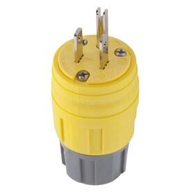 Hubbell 15-Amp-Volt Yellow 3-Wire Grounding Plug - Hardwarestore Delivery