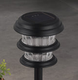 Portfolio 4-Pack 8x Brighter (9.6-Lumen) Black Solar Integrated LED Path Light Kit, 3500K Warm White