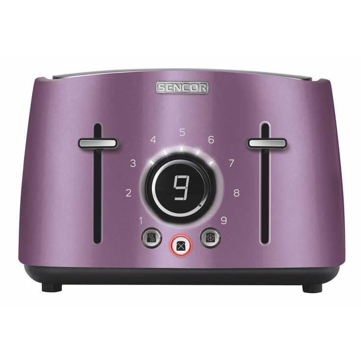 4-Slice Red Toaster with Rack