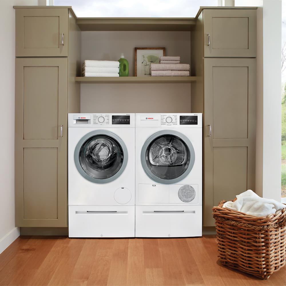 Bosch 500 Series 4-cu ft Stackable Ventless Electric Dryer (White) ENERGY STAR