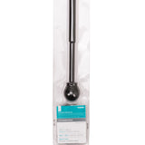 Project Source 48-in to 84-in Black Steel Single Curtain Rod