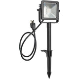 Line Voltage Black Outdoor Integrated LED Landscape Flood Light
