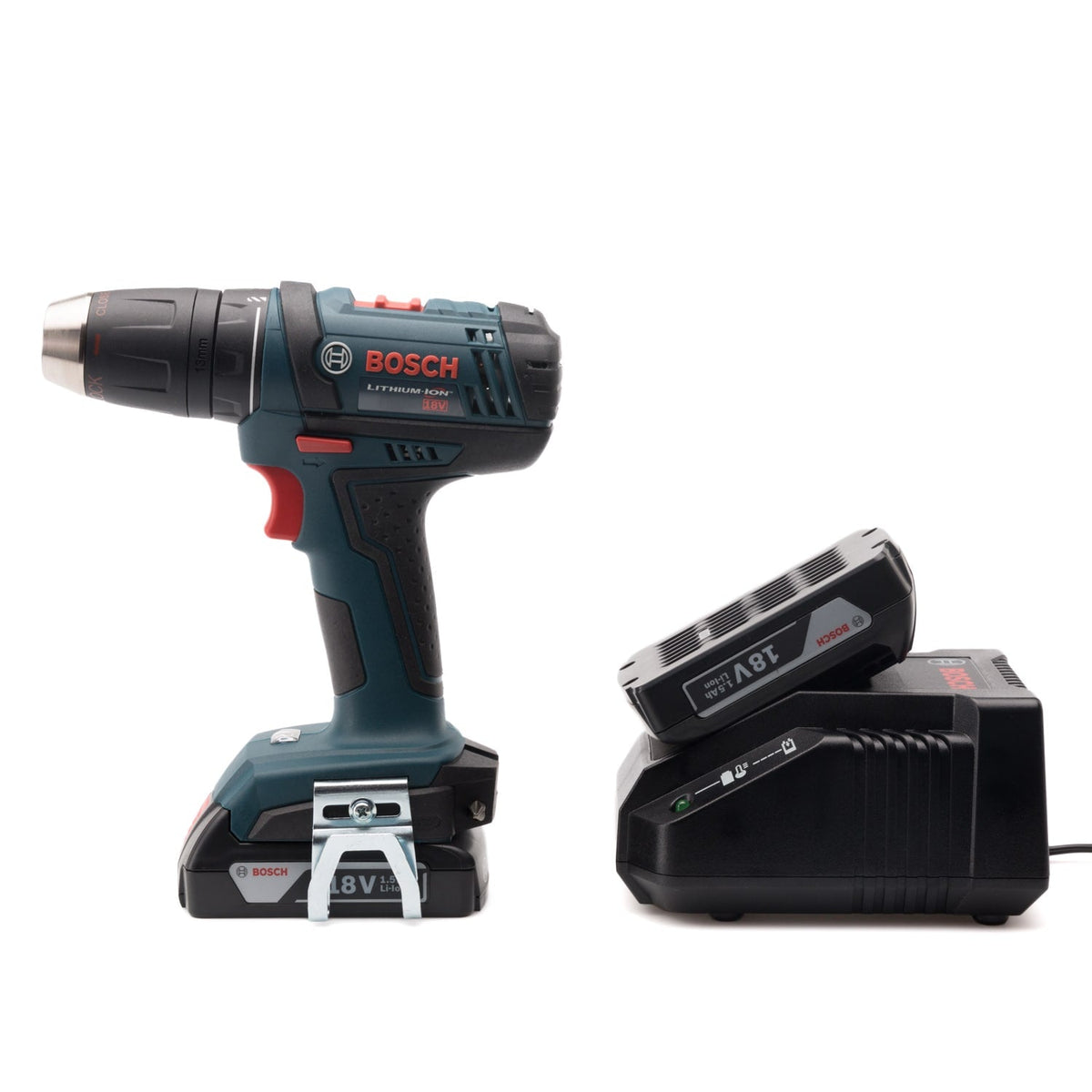 Bosch DDB181-02 18-Volt 1/2-in Cordless Drill/Driver Kit with Charger and 2 Batteries (Soft Bag)