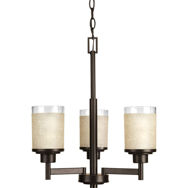 Progress Lighting Alexa 3-Light Antique Bronze Modern/Contemporary Chandelier