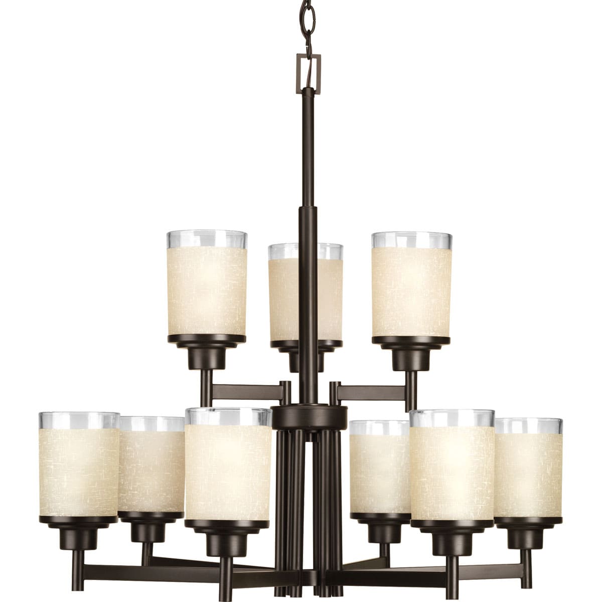 Progress Lighting Alexa 9-Light Antique Bronze Modern/Contemporary Chandelier