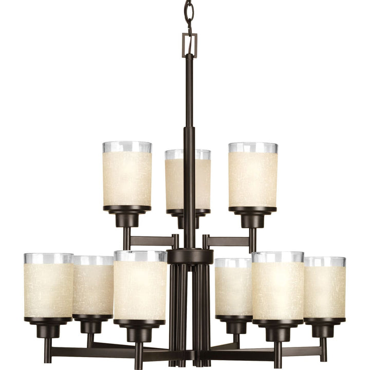 Progress Lighting Alexa 9-Light Antique Bronze Modern/Contemporary Chandelier