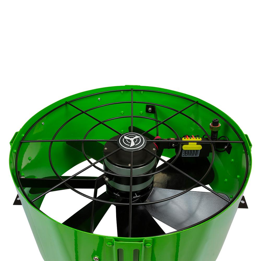 40-Watt Hybrid Solar/Electric Powered Gable Mount Attic Fan with Included Inverter - Super Arbor