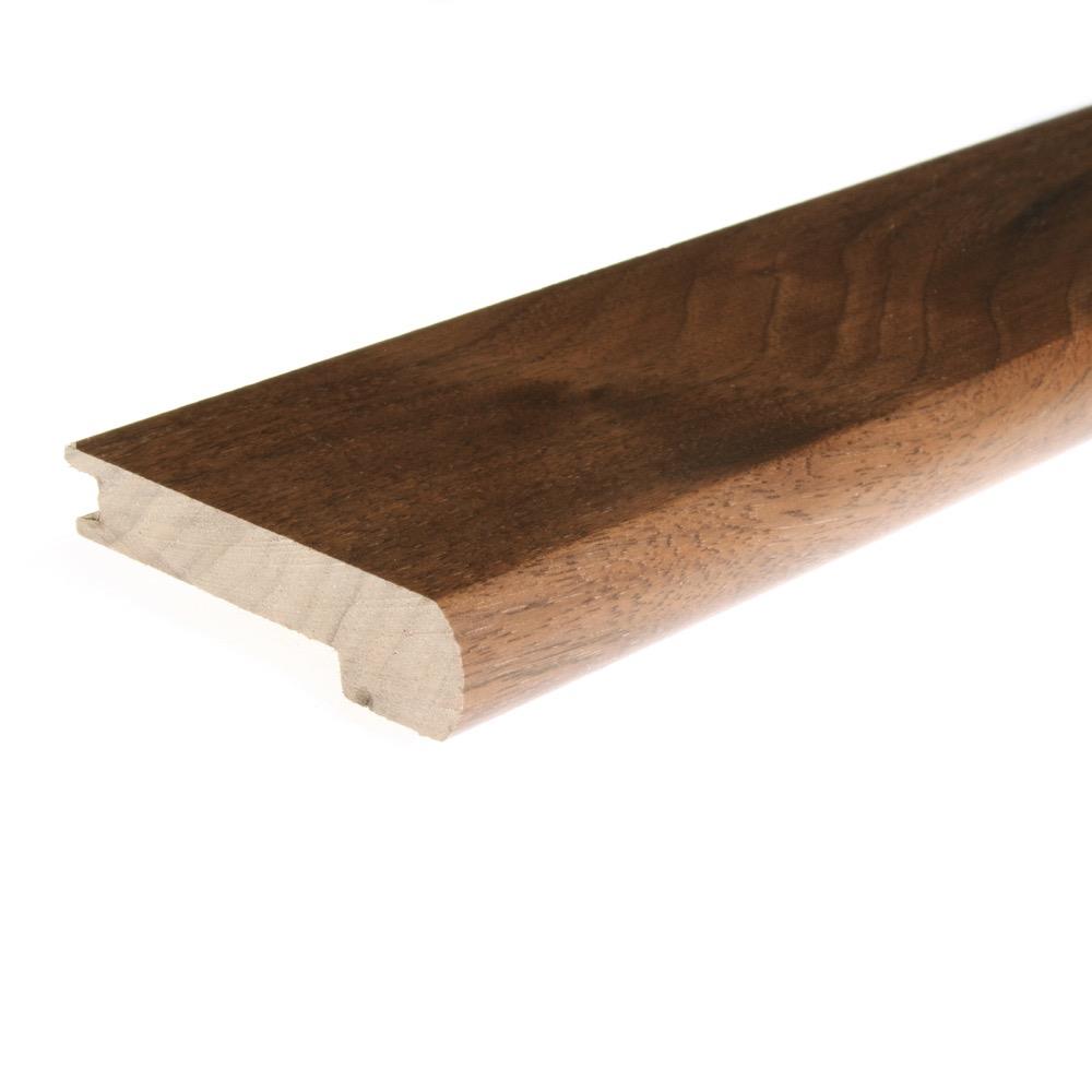 Flexco Solid Wood Stair Nose, 2.75-in W x 78-in L, Java Prefinished Walnut Stair Nosing