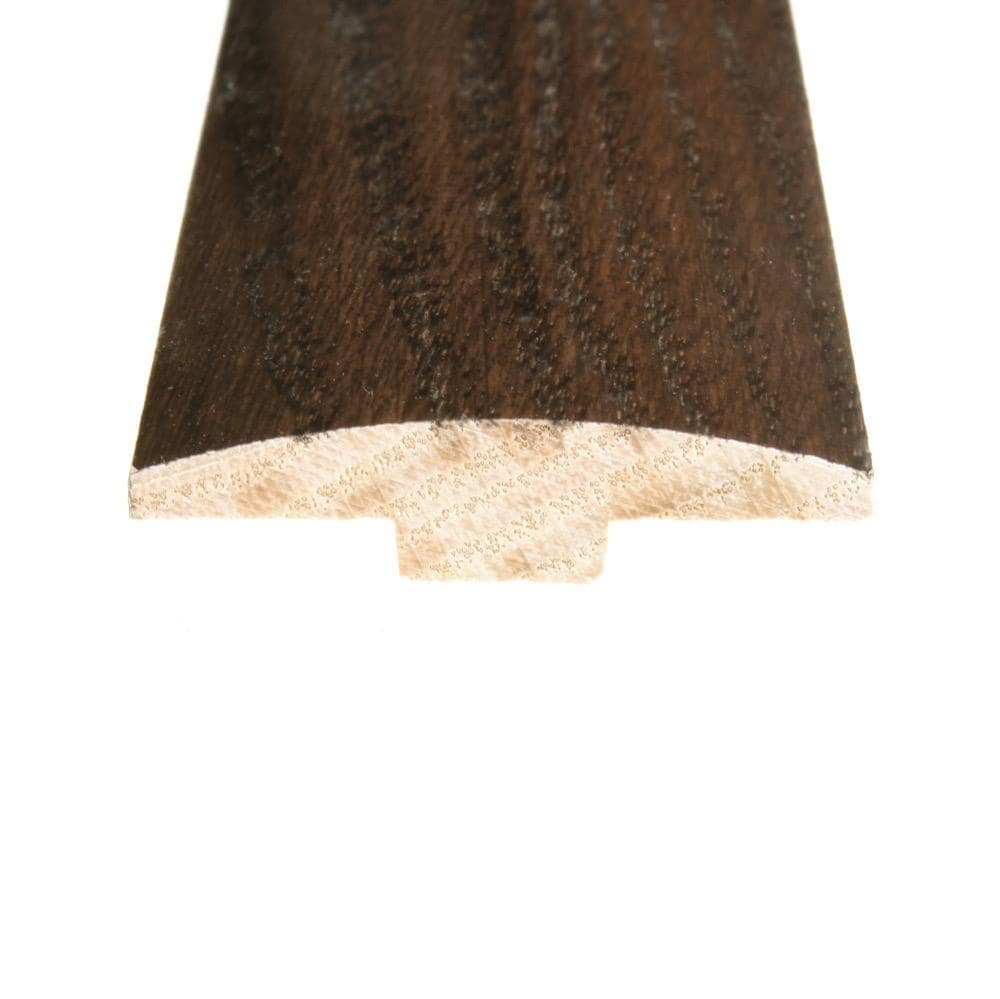 Flexco Mocha Java 0.46-in T x 2-in W x 78-in L Solid Wood Floor T-moulding