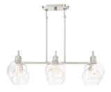 Quoizel Soho Brushed Nickel Transitional Kitchen Island Light, 33.125-in Width
